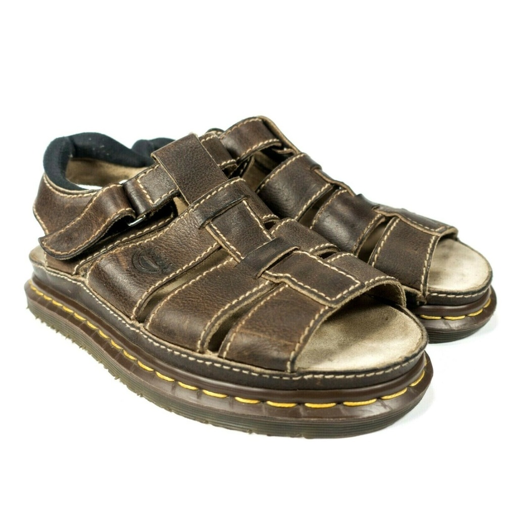 Dr Martens Brown Leather Fisherman Sandals